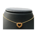 Collier Gelbgold mit Citrin-Herz