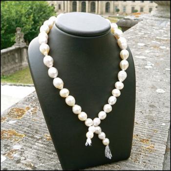 Weiße Südsee-Perlenkette (PK002)